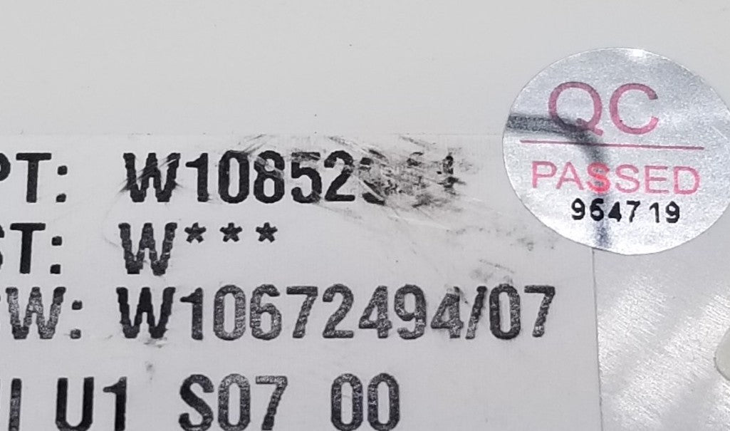 OEM Replacement for Whirlpool Washer Control W10852941