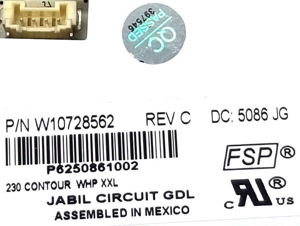 OEM Replacement for Whirlpool Fridge Control W10728562 ~ ~