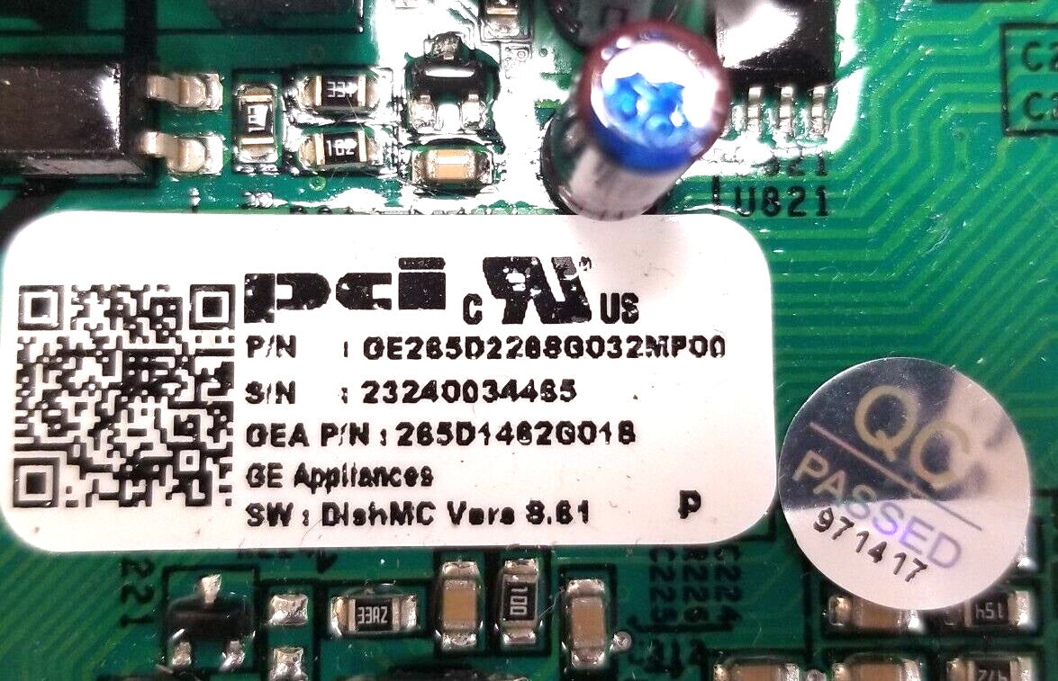 OEM Replacement for GE Dishwasher Control 265D2288G032
