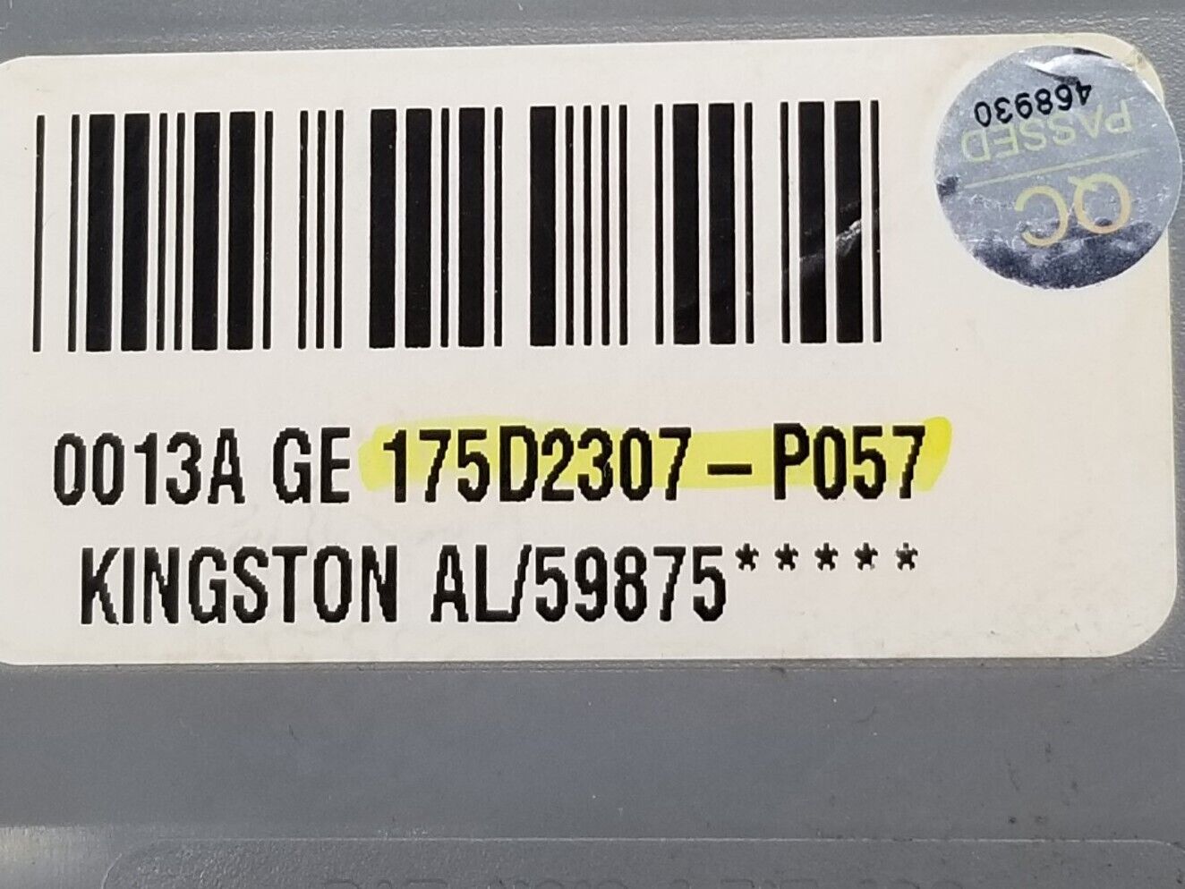 OEM Replacement for GE Washer Timer 175D2307P057