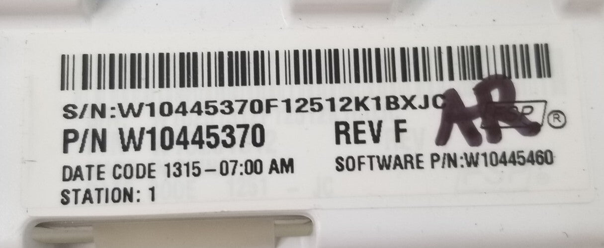 Genuine OEM Replacement for Whirlpool Washer Control W10445370