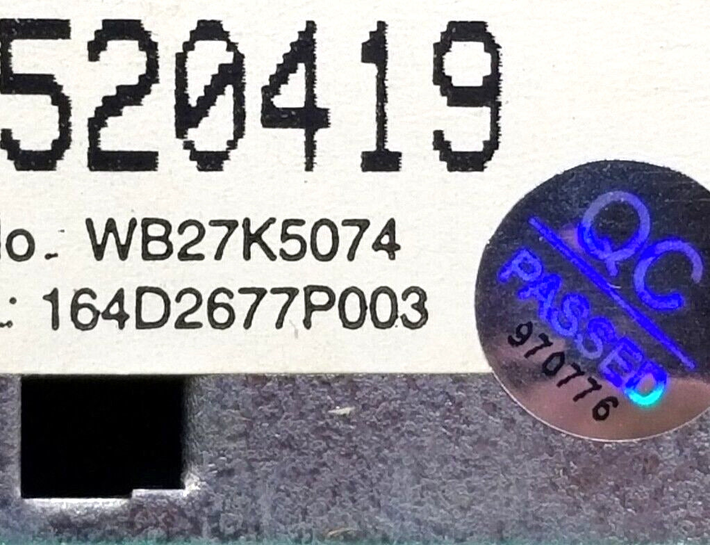 OEM Replacement for GE Range Control WB27K5074
