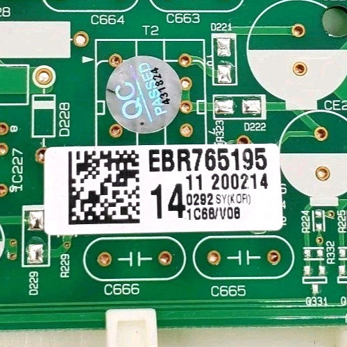 OEM Replacement for LG Dryer Control Board EBR76519514