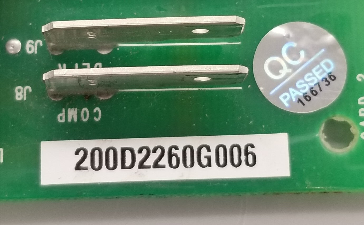 OEM Replacement for GE Fridge Control 200D2260G006