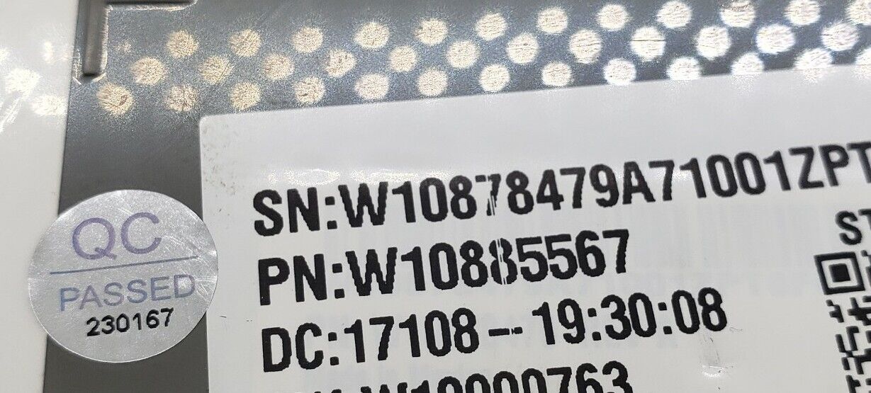 OEM Replacement for Whirlpool Washer Control W10885567 ~ ~