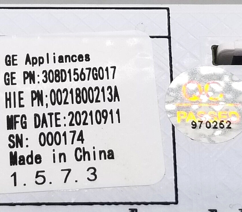 OEM Replacement for GE Washer Control 308D1567G017 ~ ~