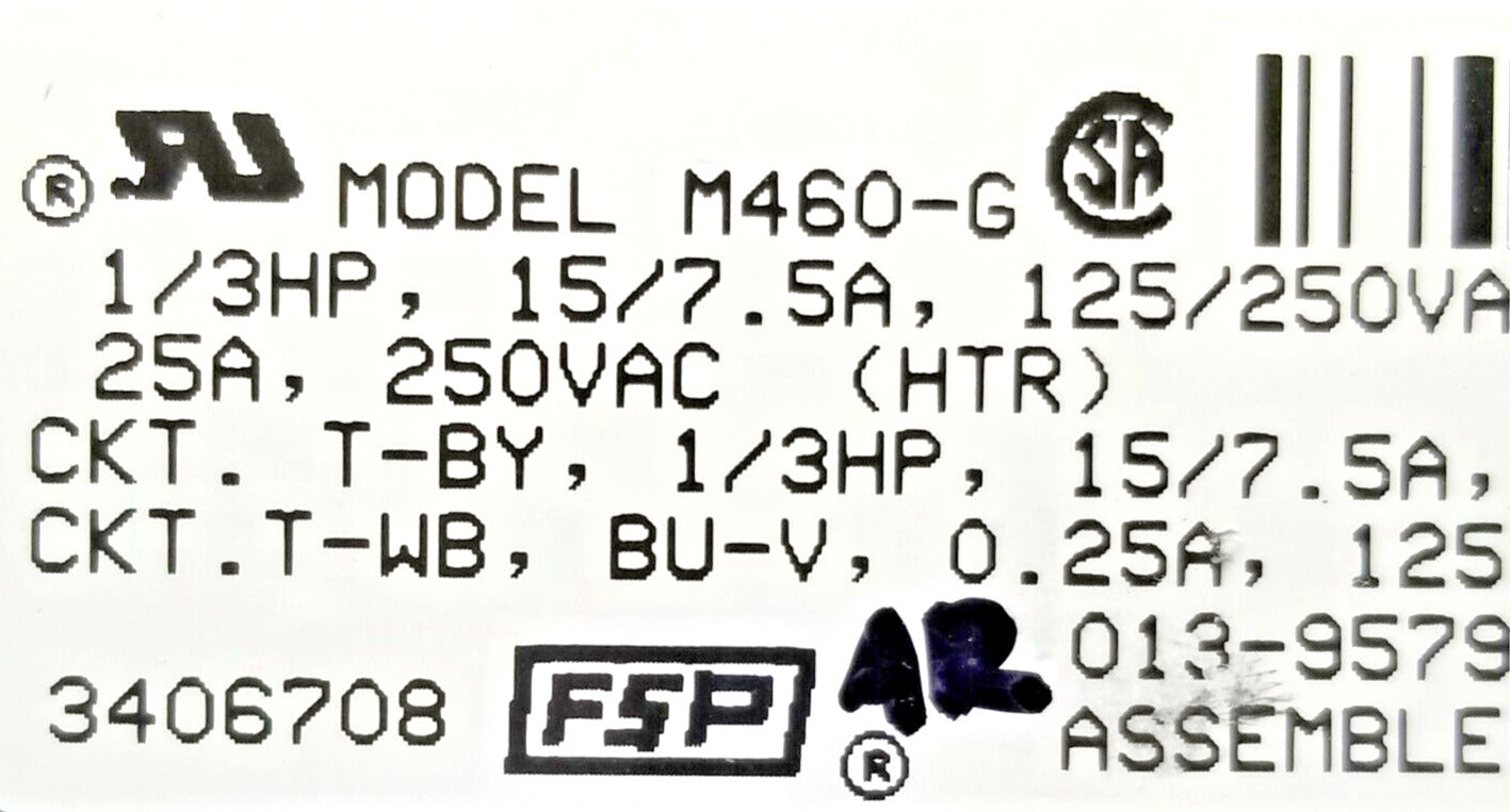 OEM Replacement for Whirlpool Dryer Timer 3406708