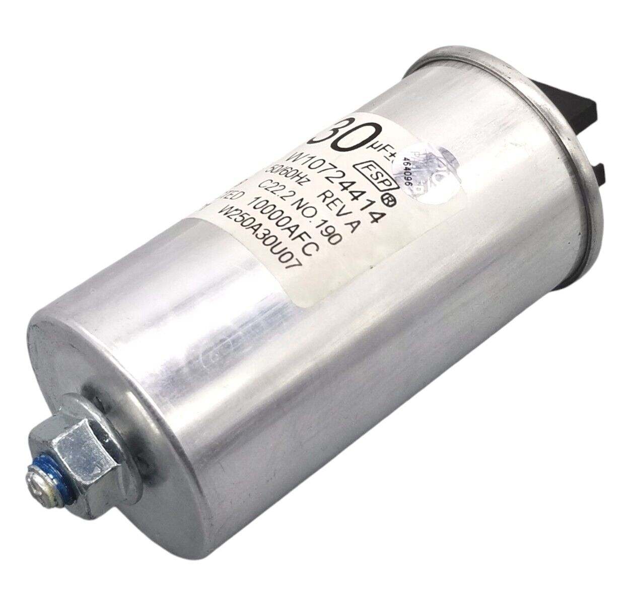 New Genuine OEM Replacement for Whirlpool Dryer Capacitor W10724414