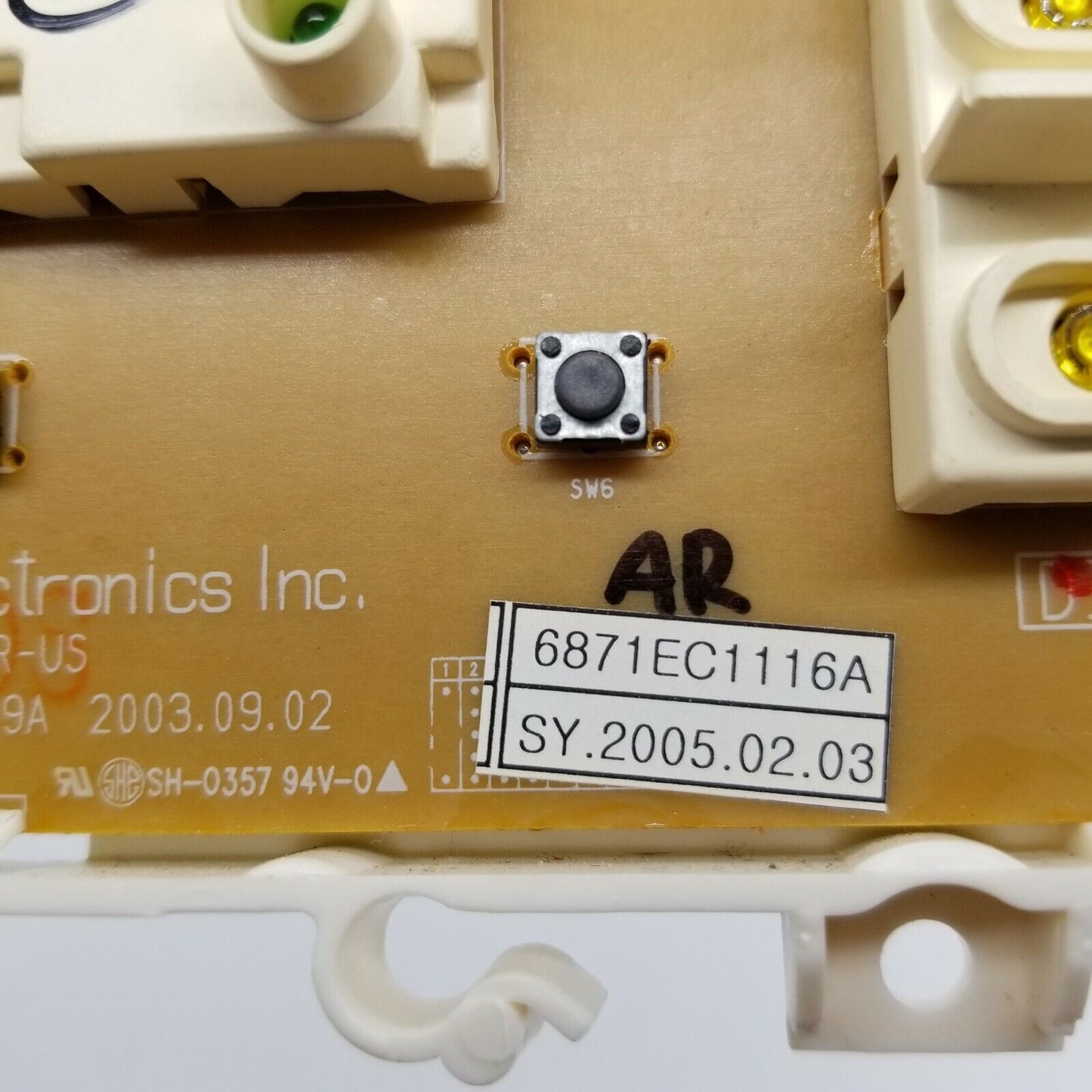 Genuine OEM Replacement for LG Washer Control Board 6871EC1116A