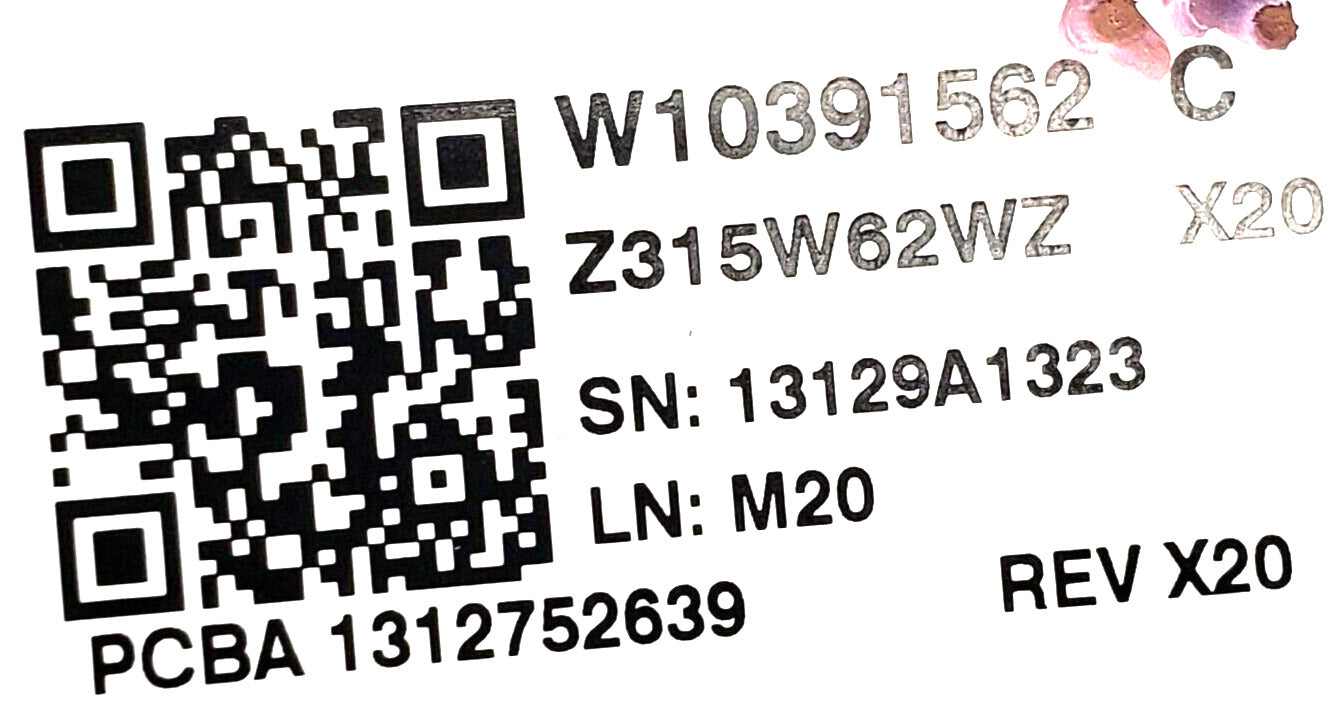 OEM Replacement for Whirlpool Washer Control W10391562 ~ ~