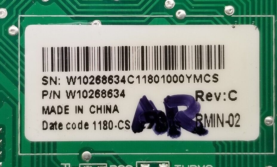 OEM Replacement for Whirlpool Refrigerator Control W10268634