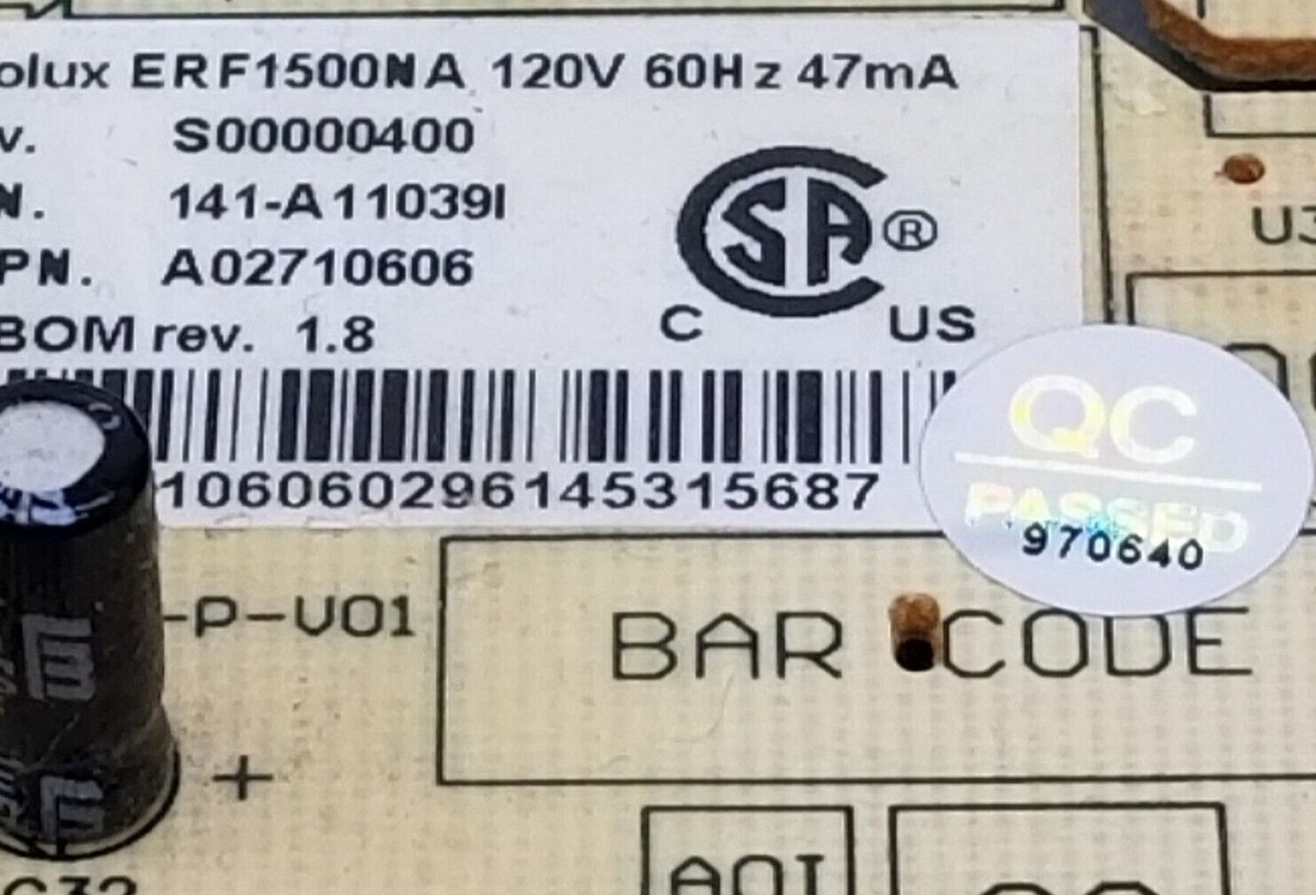 OEM Replacement for Kenmore Fridge Control A02710606