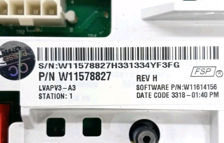 OEM Replacement for Whirlpool Washer Control Board W11578827