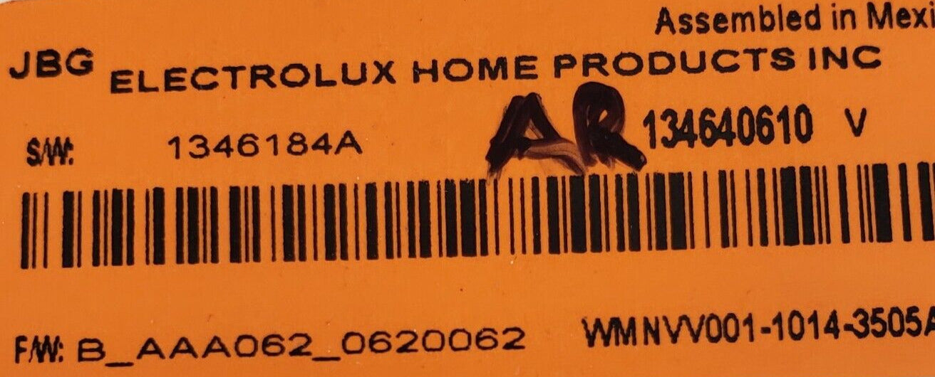 OEM Replacement for Electrolux Washer Control 134640610