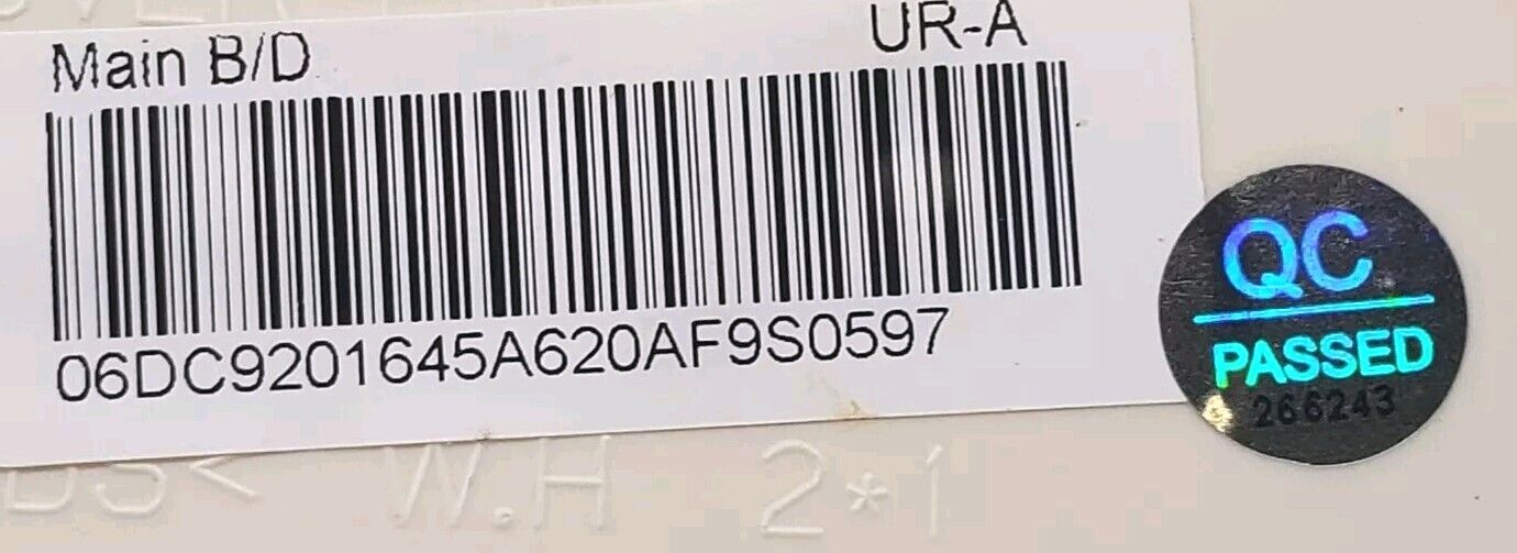 OEM Replacement for Samsung Washer Control DC92-01645A