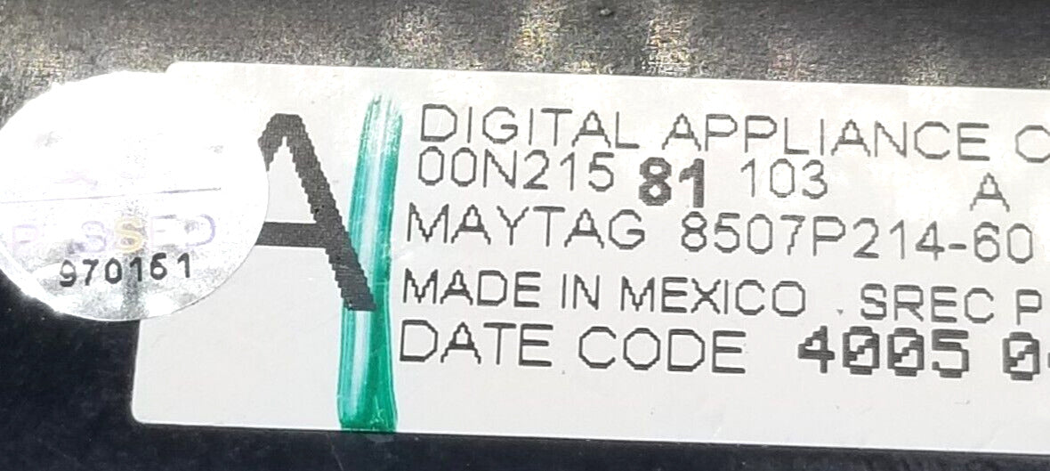 OEM Replacement for Maytag Range Control 8507P214-60