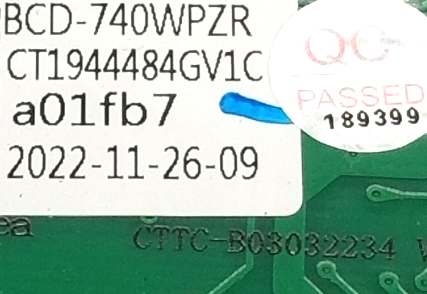 OEM Replacement for Hisense Fridge Control CT1944484GV1