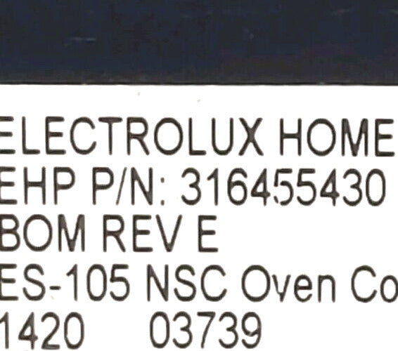 OEM Replacement for Frigidaire Oven Control 316455430
