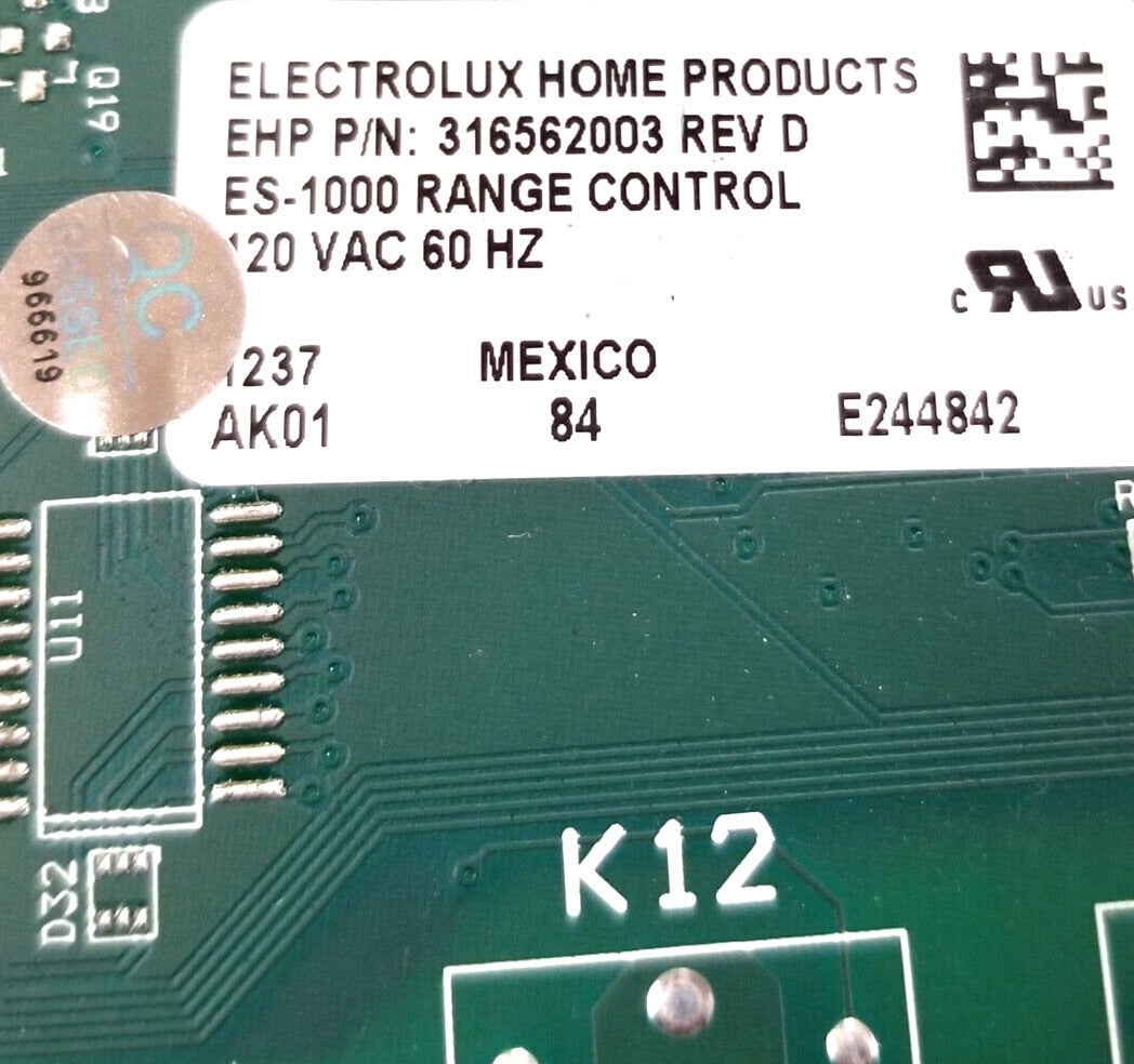 OEM Replacement for Frigidaire Range Control 316562003