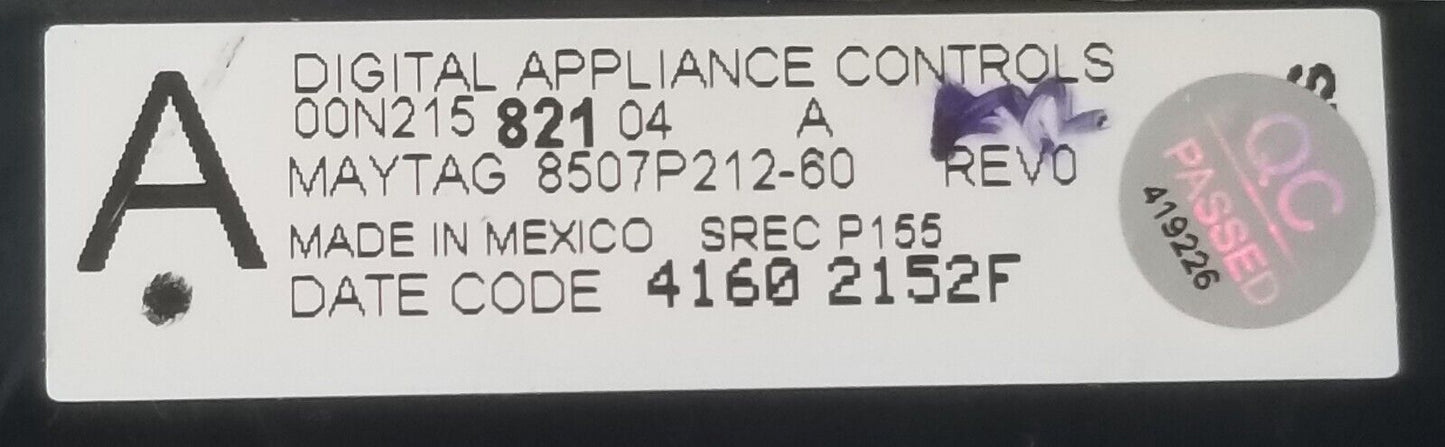 OEM Replacement for Maytag Range Control Board 8507P212-60