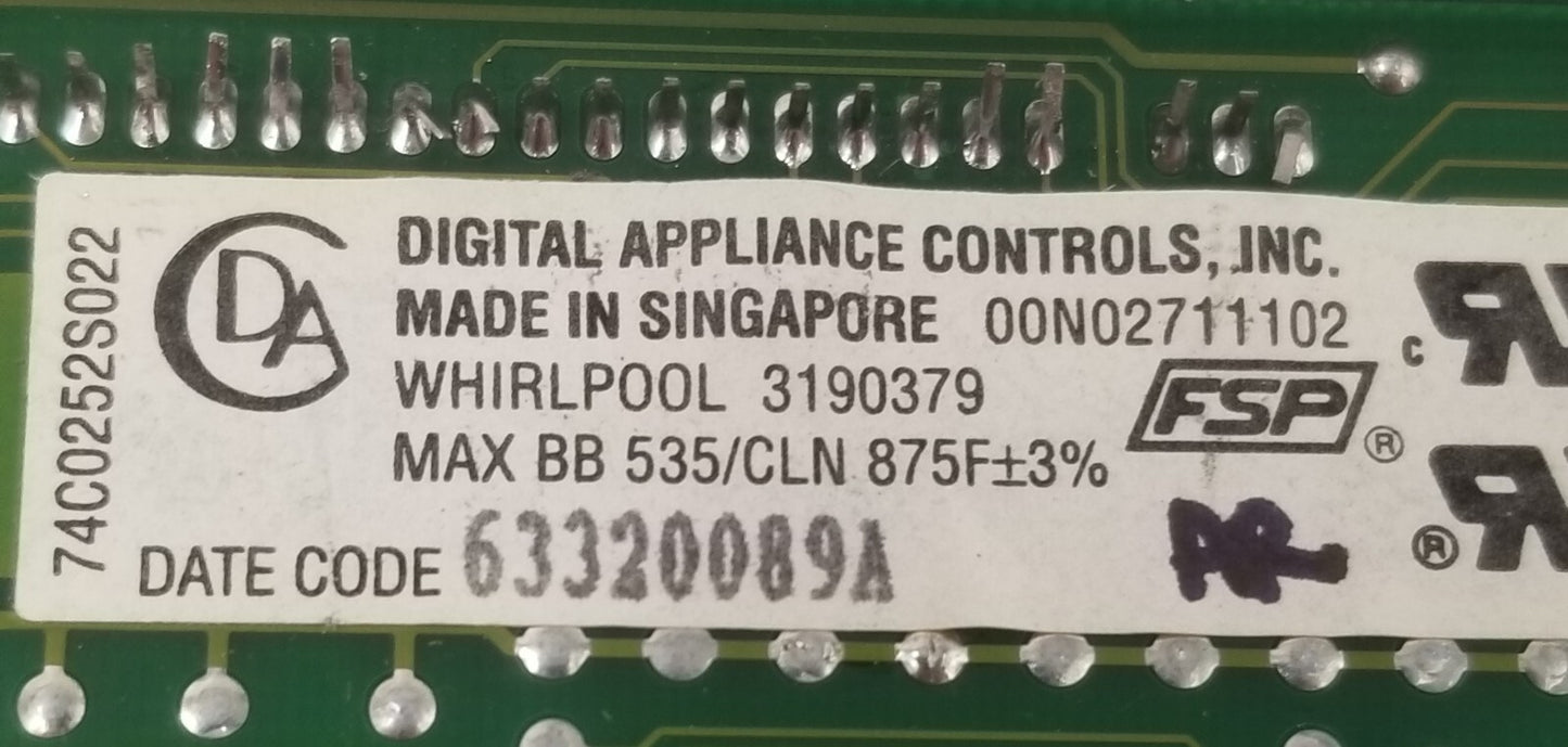 OEM Replacement for Whirlpool Oven Control 3190379