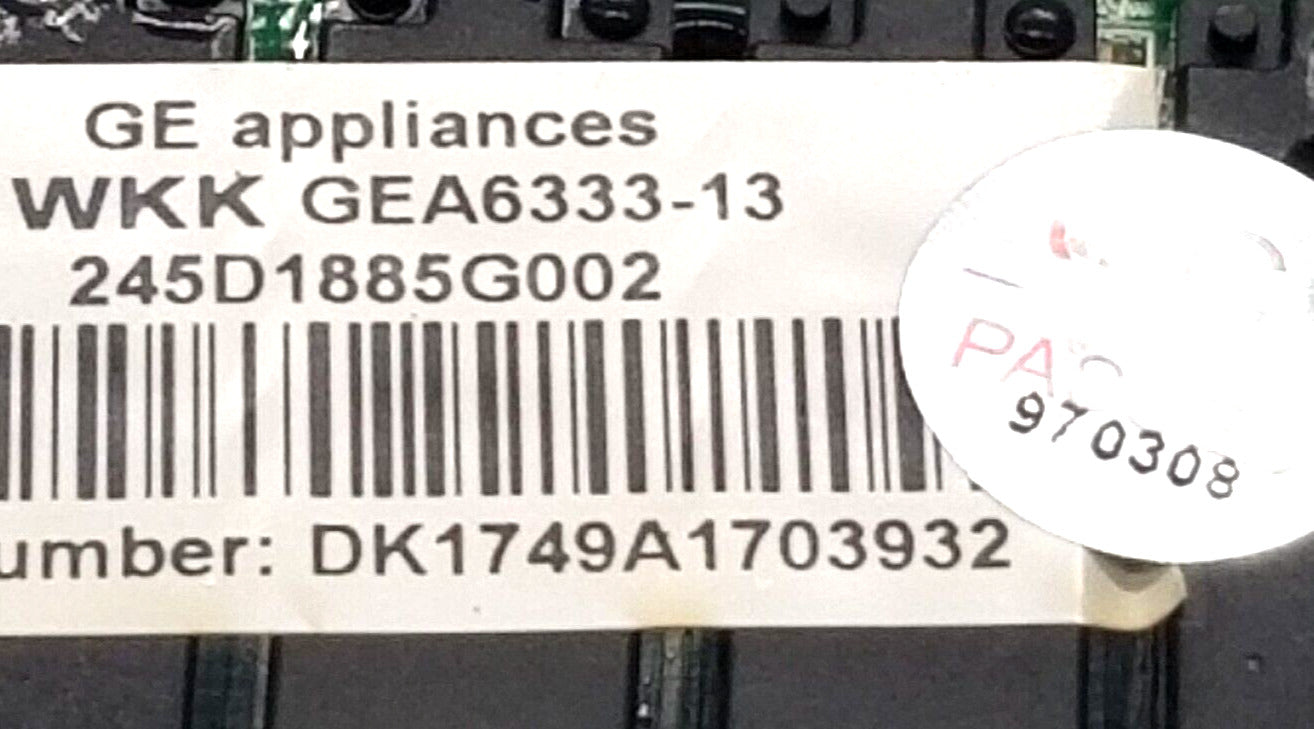 OEM Replacement for GE Refrigerator Control 245D1885G002