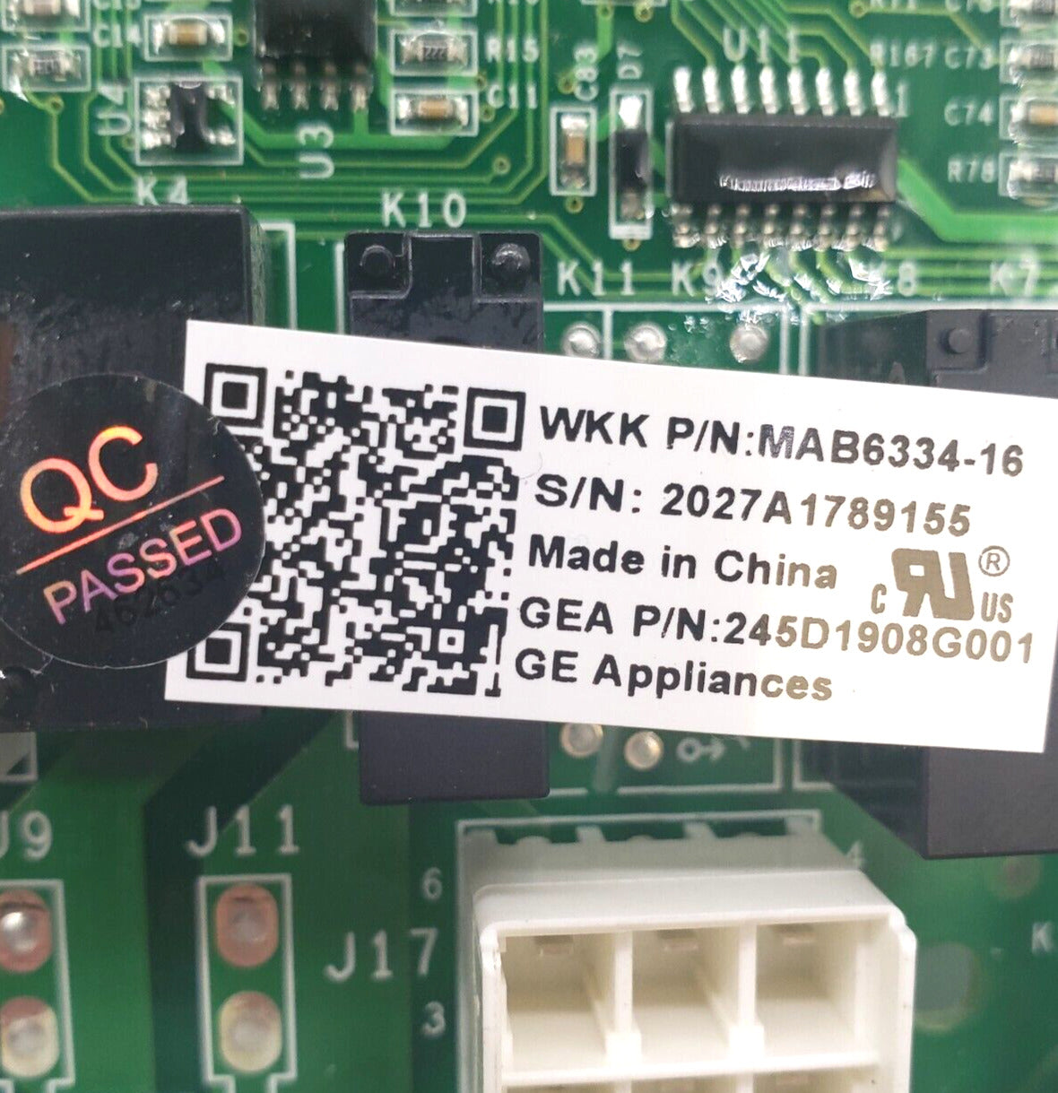 OEM Replacement for GE Fridge Control 245D1908G001
