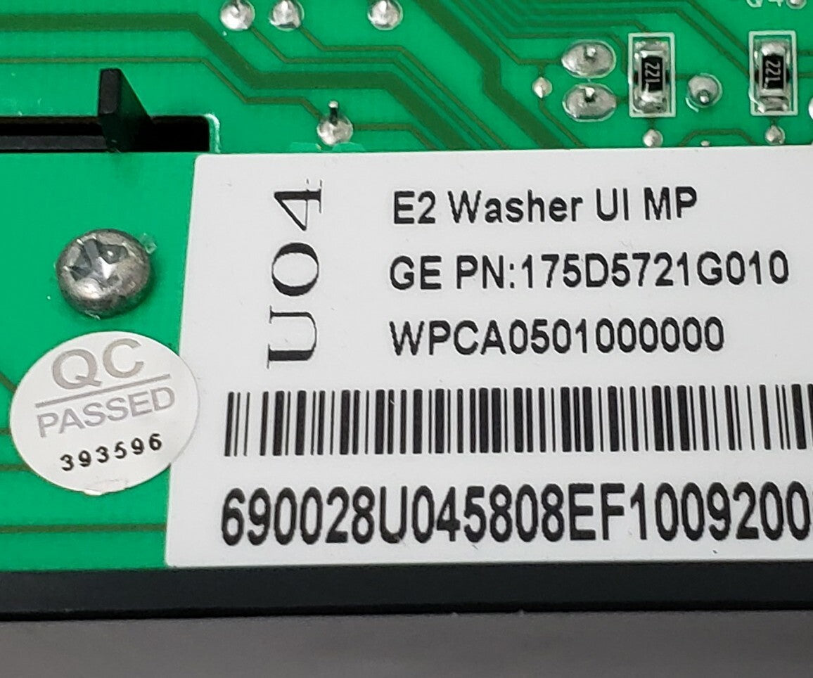 OEM Replacement for GE Washer Control 175D5721G010