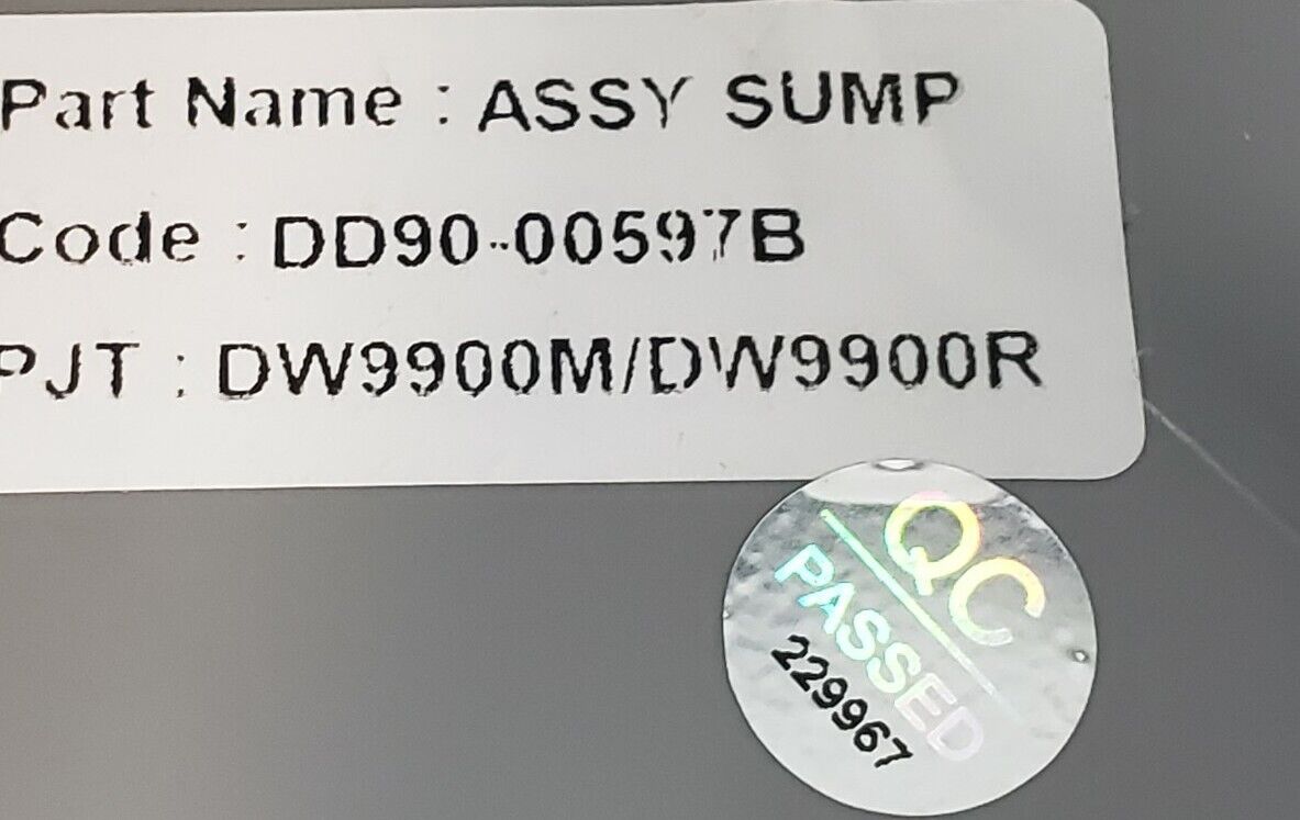 New Genuine OEM Replacement for Samsung Dishwasher Sump + Drain Pump DD31-00016A