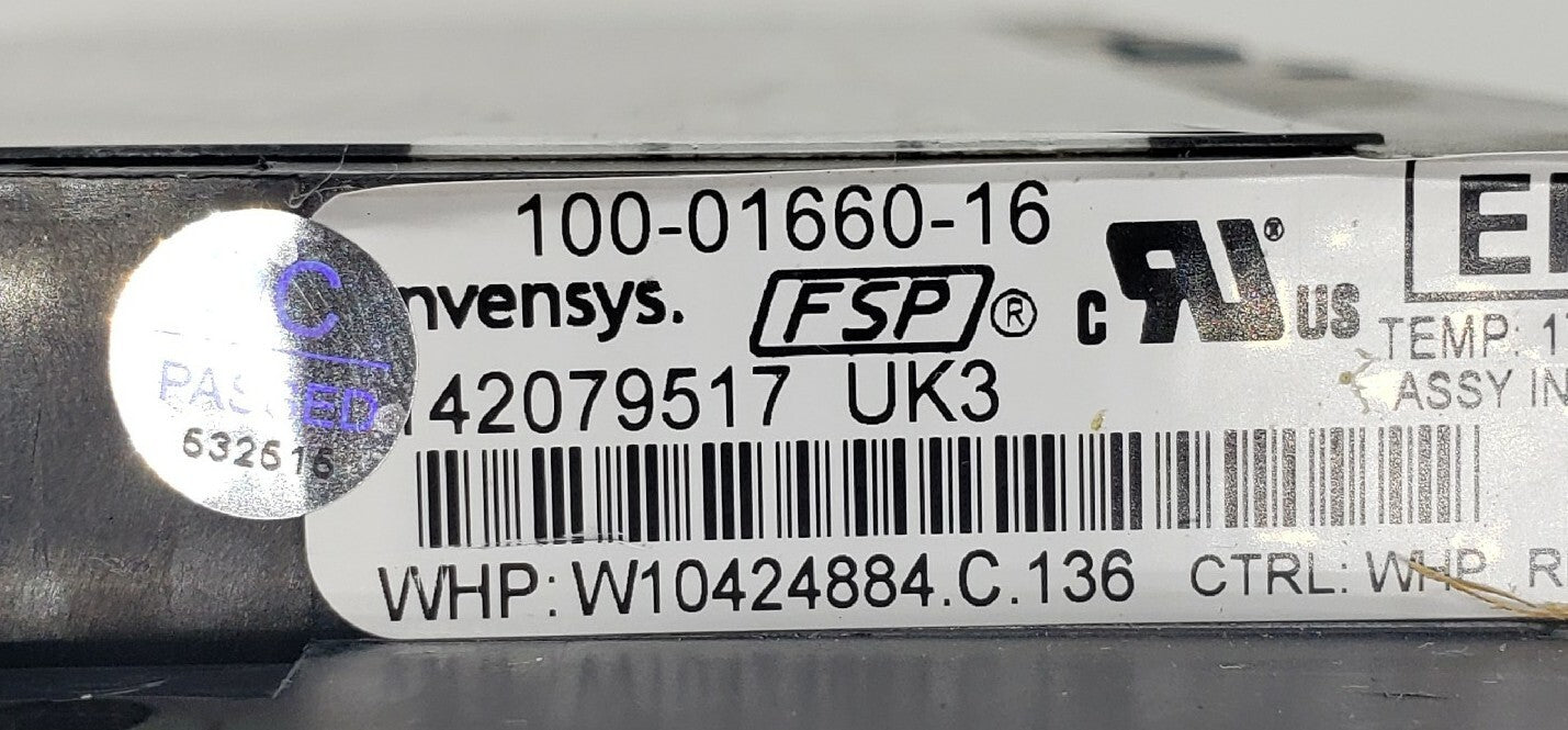 Genuine OEM Replacement for Whirlpool Range Control W10424884