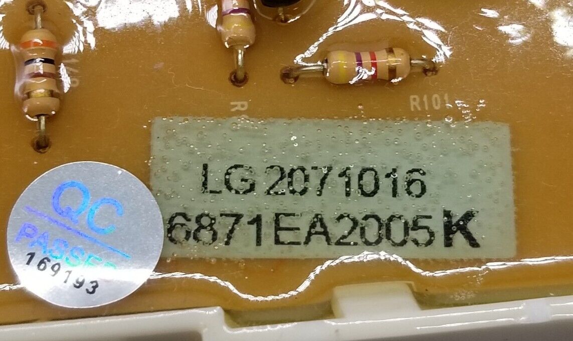 OEM Replacement for LG Dryer Control 6871EA2005K