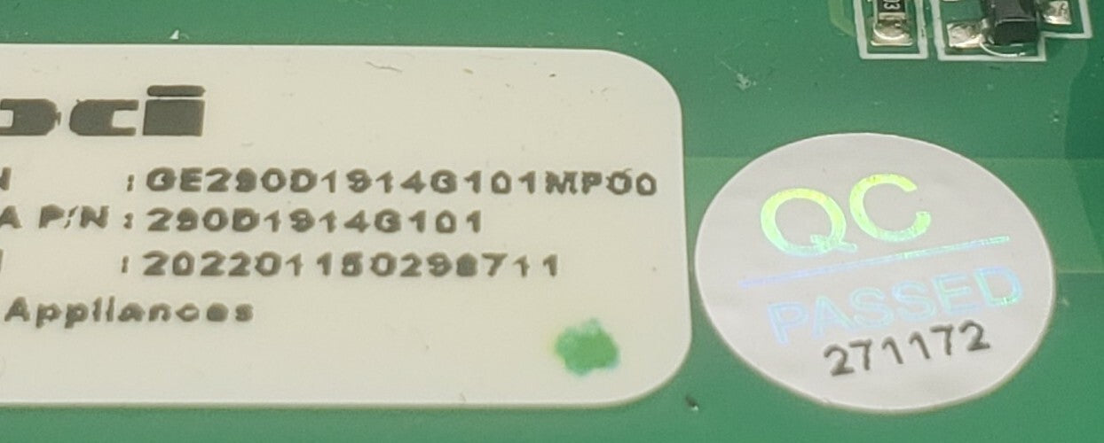 OEM Replacement for GE Washer Main Control 290D1914G101