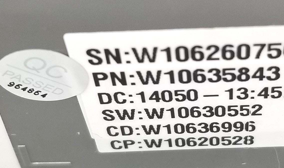 OEM Replacement for Whirlpool Washer Control W10635843