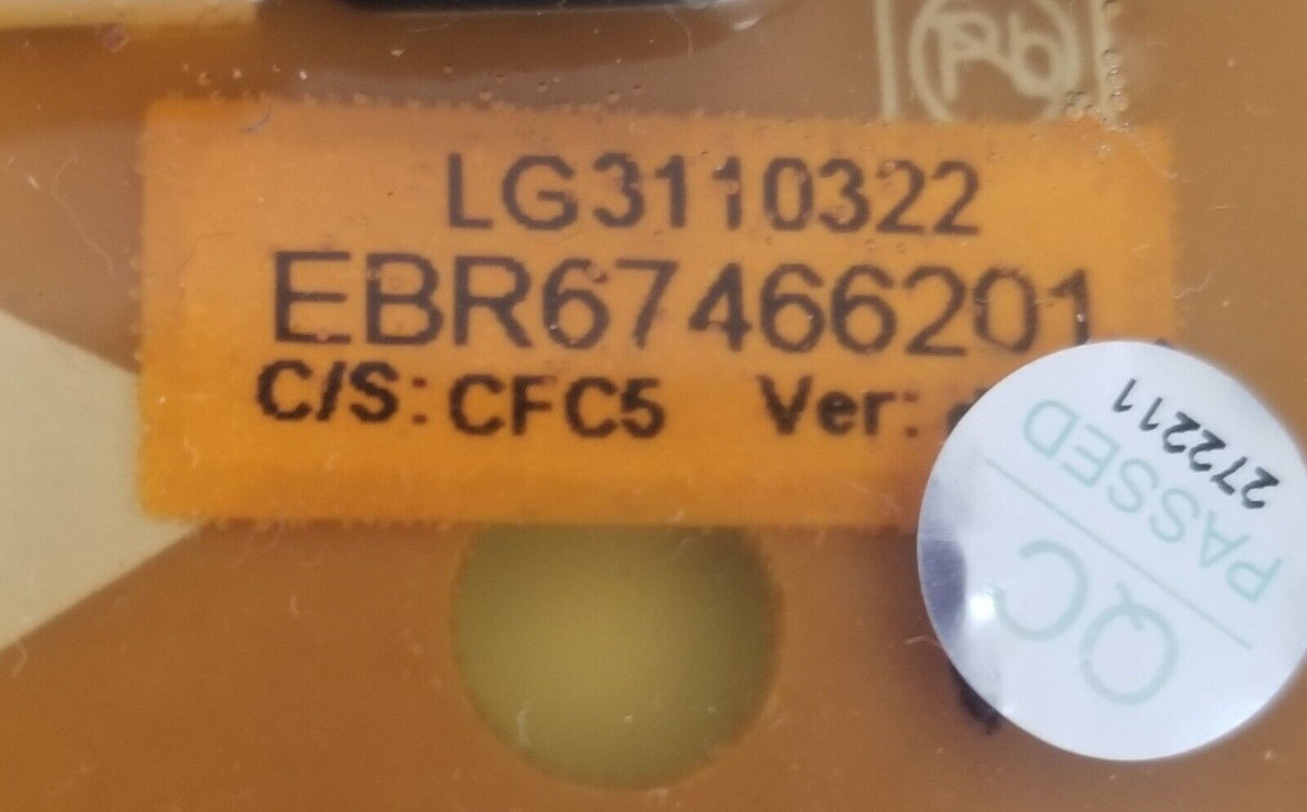 Replacement for LG Washer Control Board EBR67466201 EBR67466101