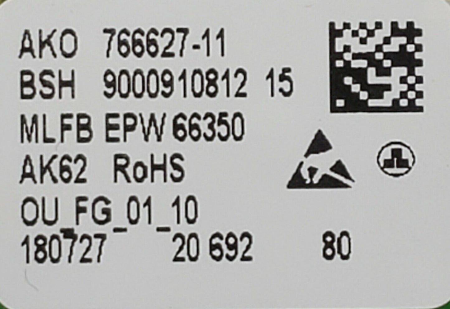NEW Replacement for Bosch Washer User Interface 9000995706 E122808 - 1 YEAR