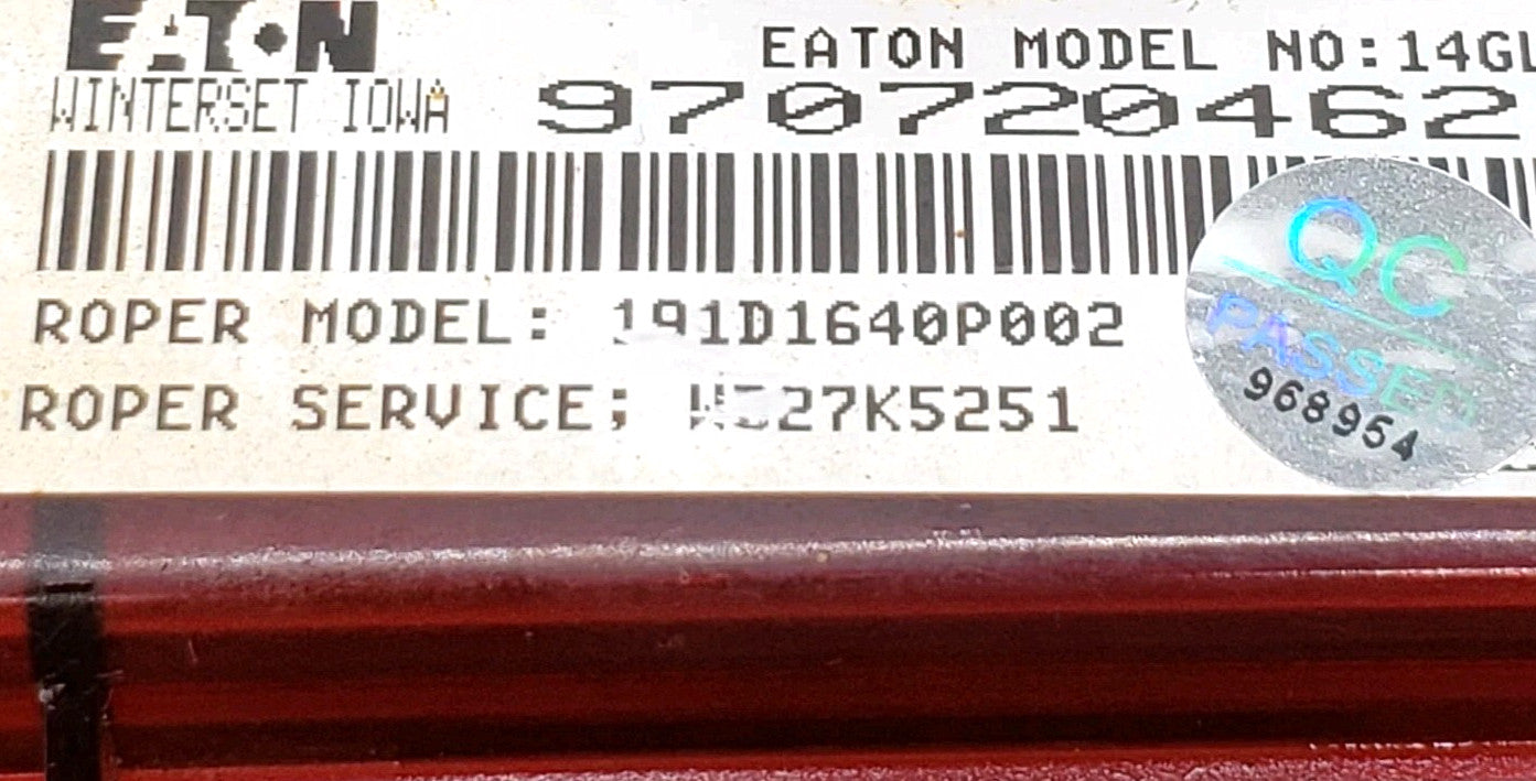 OEM Replacement for GE Oven Control WB27K5251 191D1640P002
