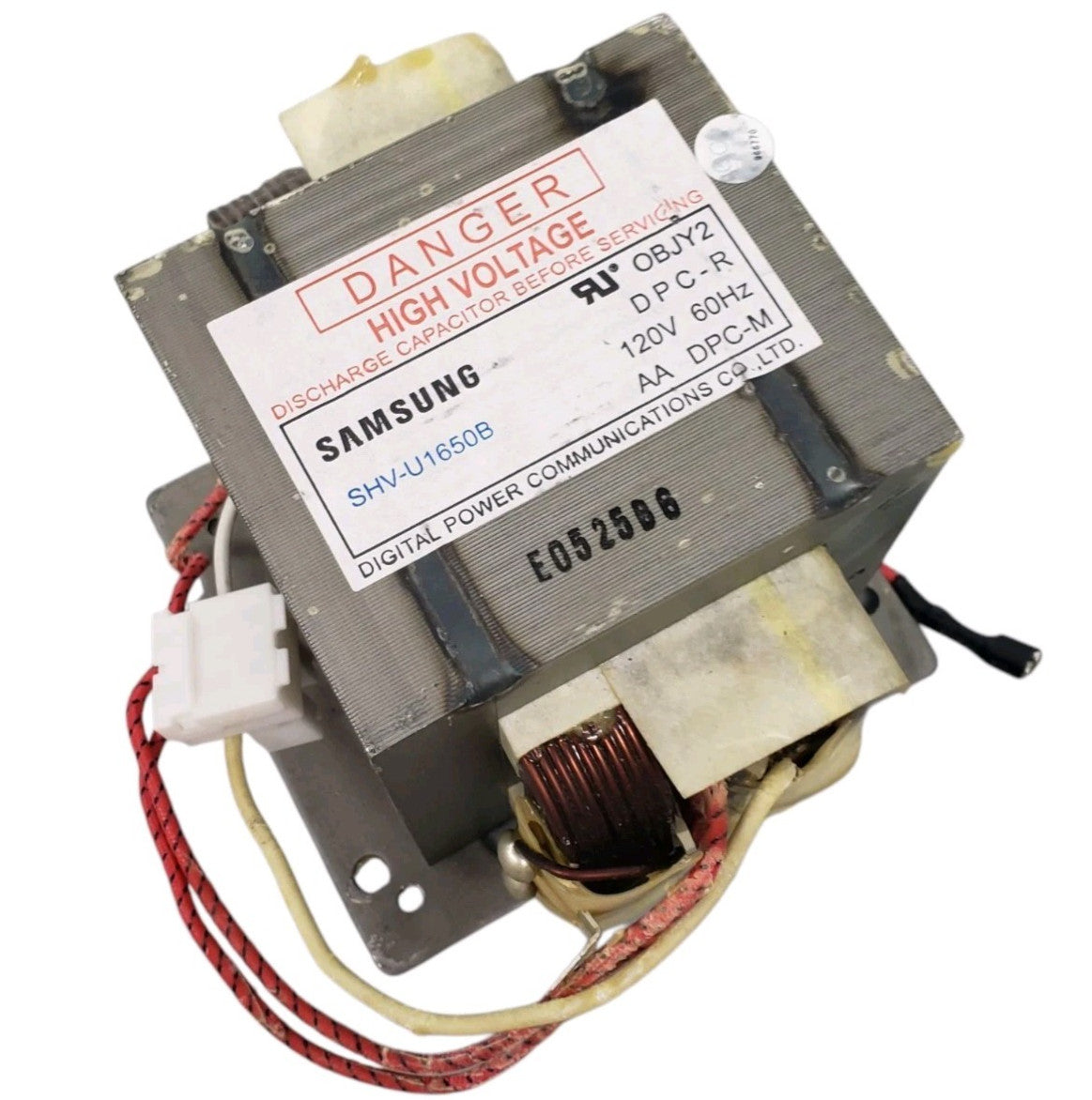 New OEM Replacement for Samsung Microwave Transformer SHV-U1650B