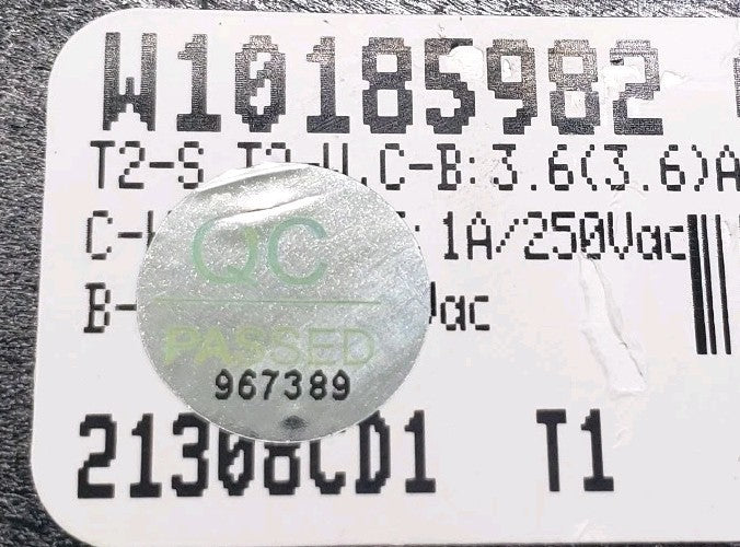 New Genuine OEM Replacement for Whirlpool Dryer Timer W10185982
