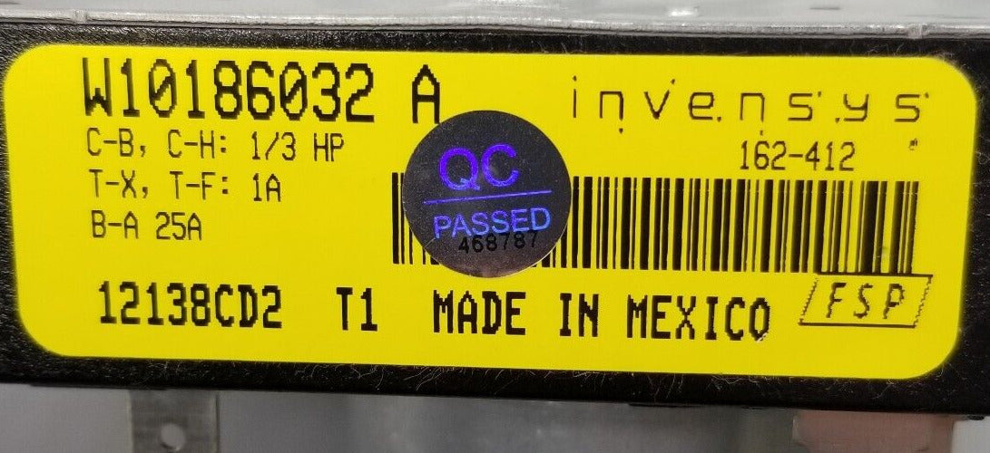 OEM Replacement for Whirlpool Dryer Timer W10186032A ~ ~