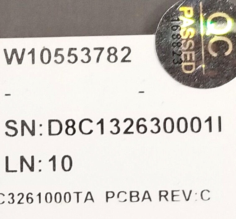 OEM Replacement for Whirlpool Dryer Control W10553782