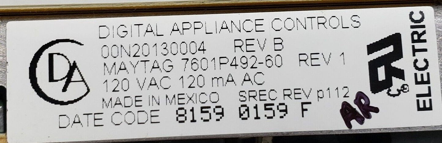 OEM Replacement for Maytag Oven Range Control Board 7601P492-60