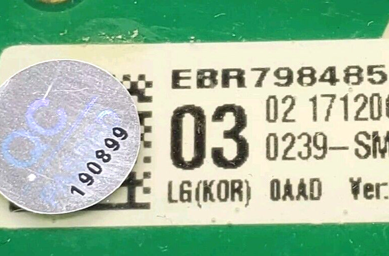 OEM Replacement for LG Washer Control Board EBR79848503