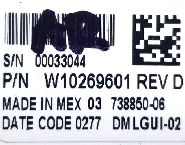 OEM Replacement for Whirlpool Washer Control W10269601 ~ ~