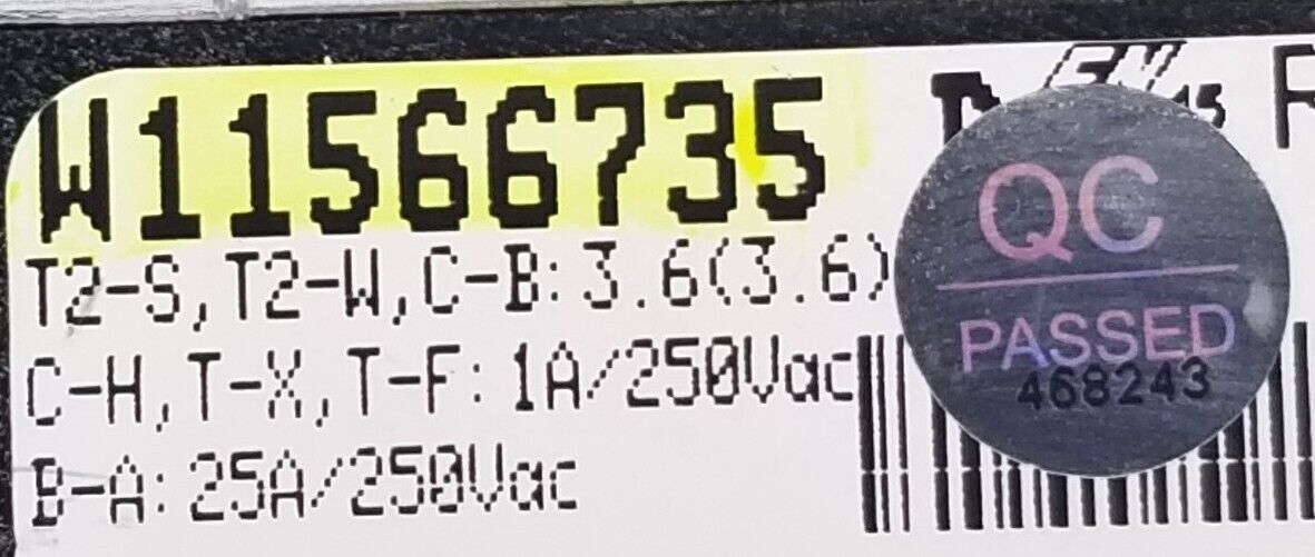 OEM Replacement for Whirlpool Dryer Timer W11566735 ~ ~