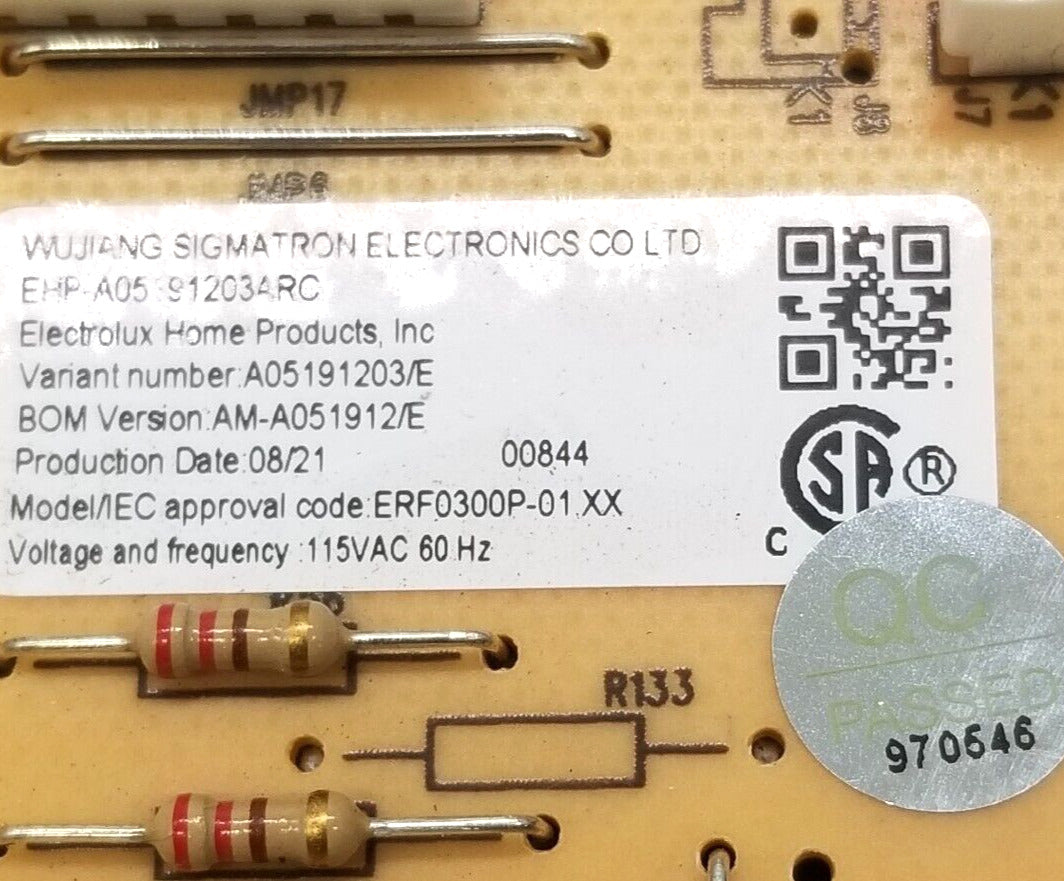 OEM Replacement for Frigidaire Fridge Control A05191203