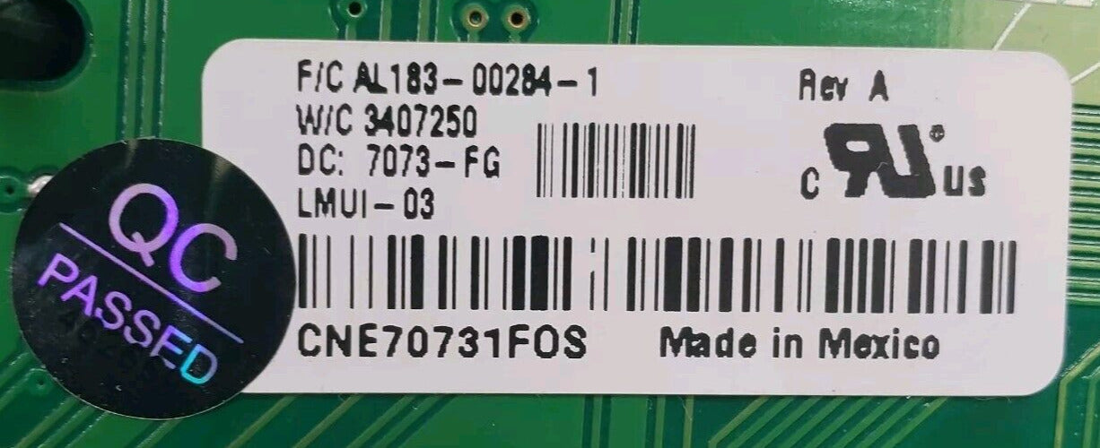 OEM Replacement for Whirlpool Dryer Control 3407250 3407245