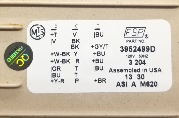 OEM Replacement for Whirlpool Stackable Washer Timer 3952499D ~ ~