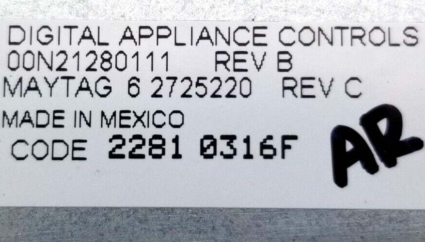 Genuine OEM Replacement for Maytag Washer Control 62725220 ~ ~