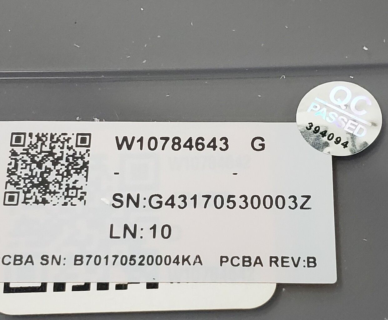 OEM Replacement for Whirlpool Dryer Control W10784643