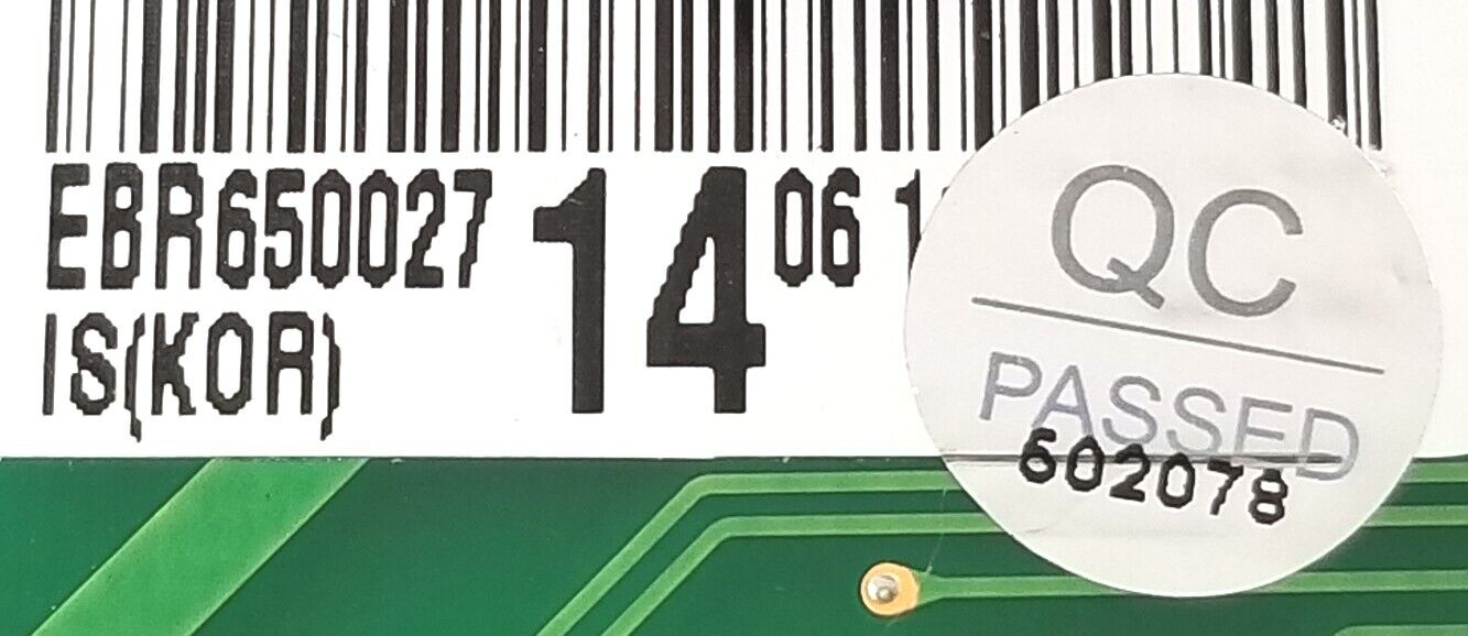 Genuine OEM Replacement for LG Fridge Control EBR65002714
